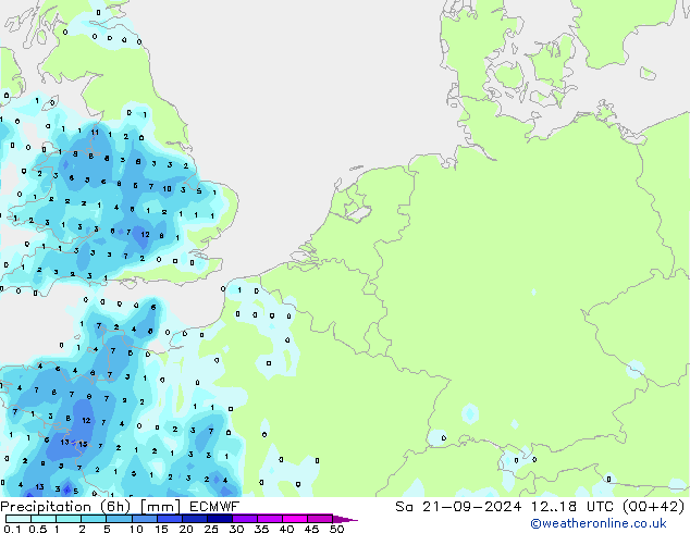 Z500/Rain (+SLP)/Z850 ECMWF сб 21.09.2024 18 UTC