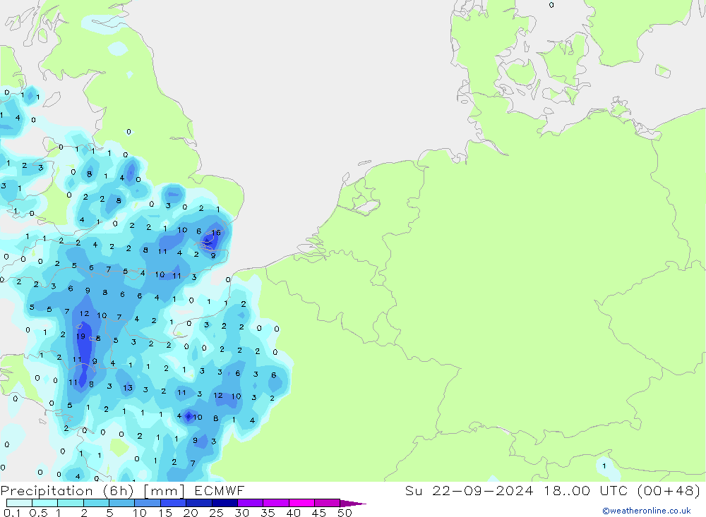 Z500/Rain (+SLP)/Z850 ECMWF Вс 22.09.2024 00 UTC