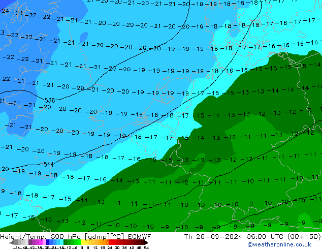 Z500/Rain (+SLP)/Z850 ECMWF Do 26.09.2024 06 UTC