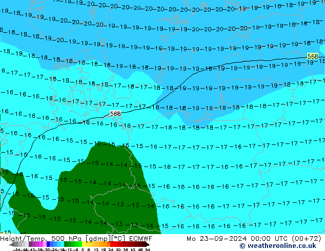 Z500/Regen(+SLP)/Z850 ECMWF ma 23.09.2024 00 UTC