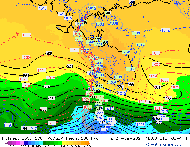 Thck 500-1000hPa ECMWF mar 24.09.2024 18 UTC