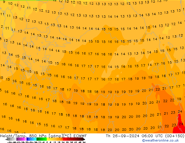 Z500/Rain (+SLP)/Z850 ECMWF чт 26.09.2024 06 UTC