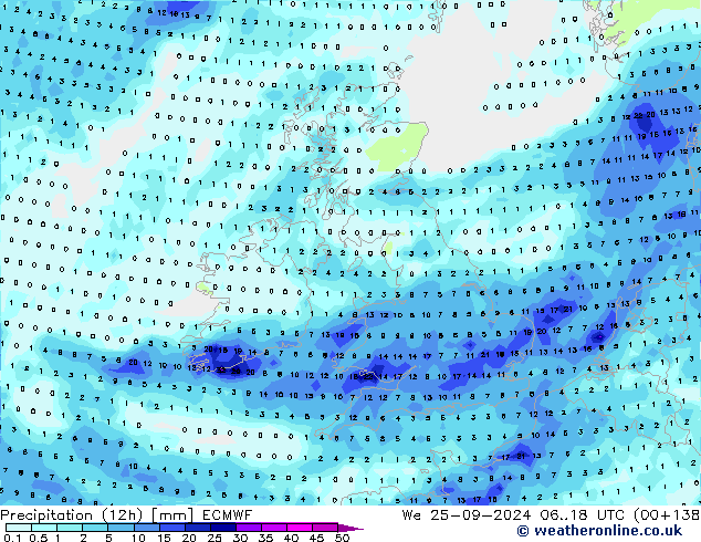  (12h) ECMWF  25.09.2024 18 UTC