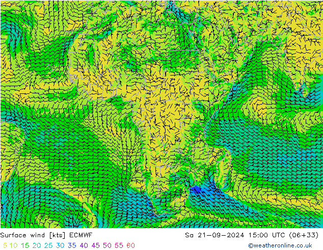  10 m ECMWF  21.09.2024 15 UTC