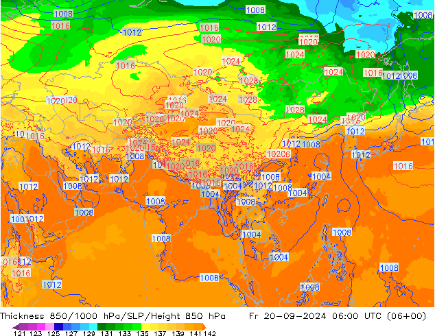 Thck 850-1000 hPa ECMWF Fr 20.09.2024 06 UTC