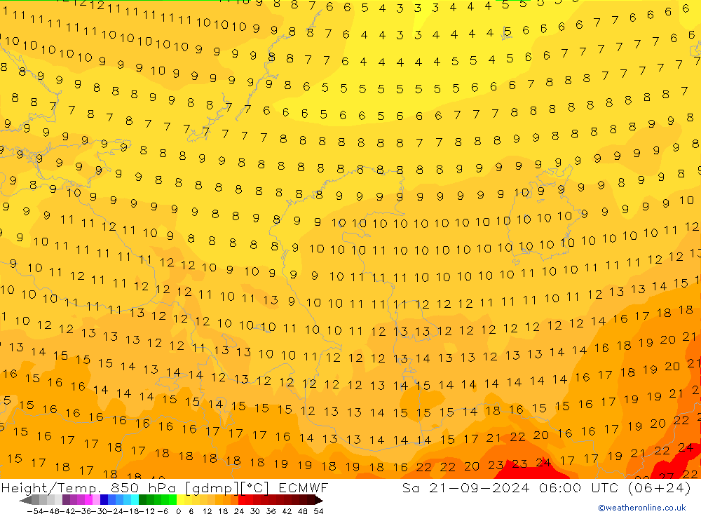 Z500/Rain (+SLP)/Z850 ECMWF  21.09.2024 06 UTC