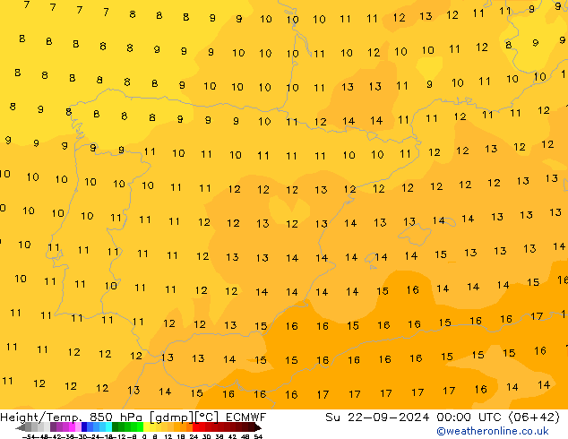 Z500/Regen(+SLP)/Z850 ECMWF zo 22.09.2024 00 UTC