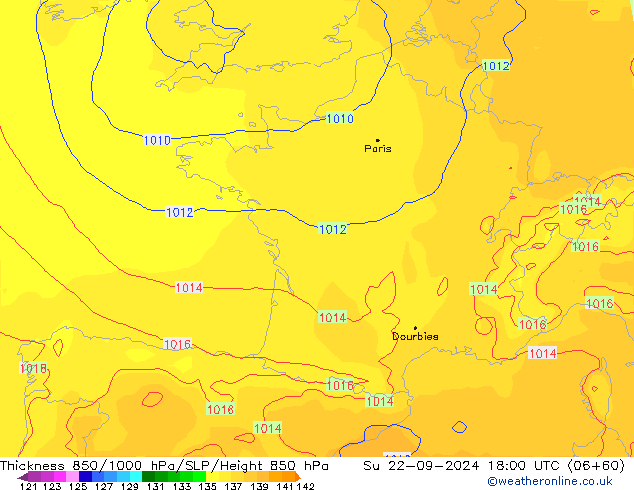 Thck 850-1000 hPa ECMWF Su 22.09.2024 18 UTC