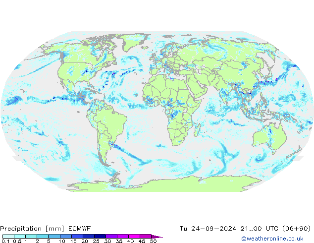 Precipitazione ECMWF mar 24.09.2024 00 UTC