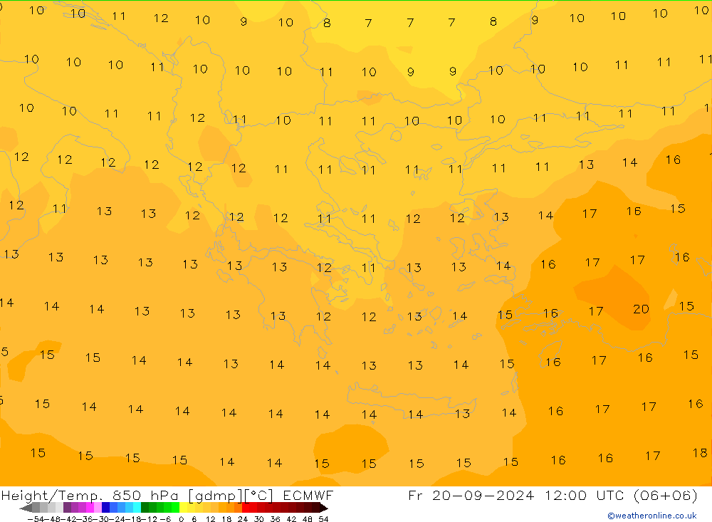 Z500/Regen(+SLP)/Z850 ECMWF vr 20.09.2024 12 UTC