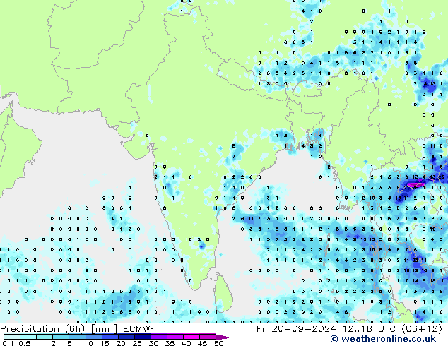 Z500/Rain (+SLP)/Z850 ECMWF пт 20.09.2024 18 UTC