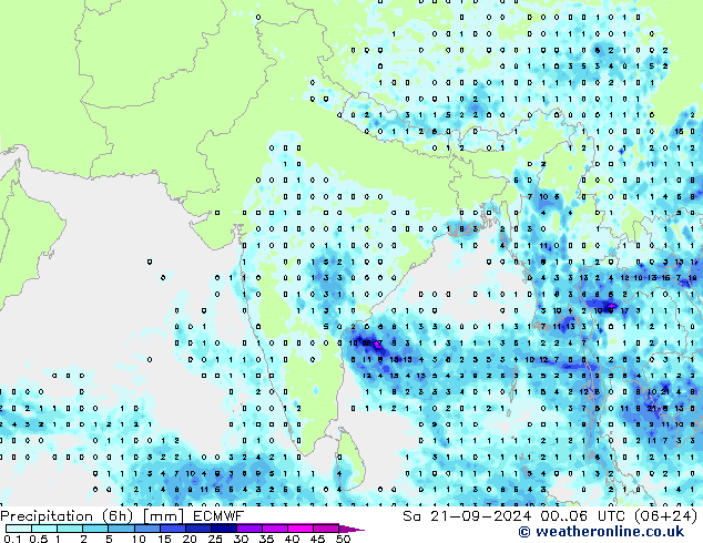 Z500/Rain (+SLP)/Z850 ECMWF Sa 21.09.2024 06 UTC