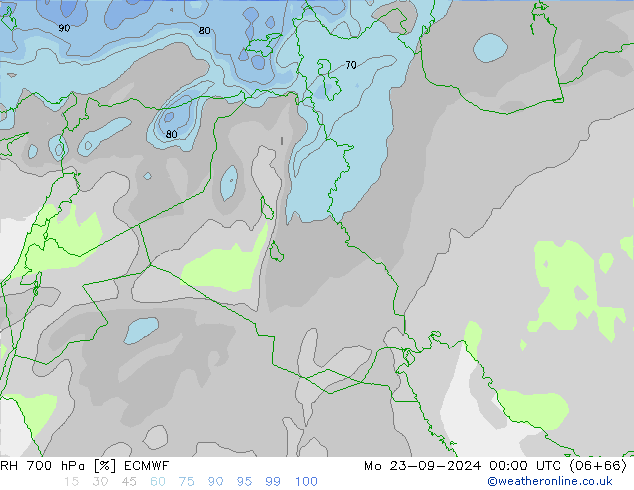 RV 700 hPa ECMWF ma 23.09.2024 00 UTC