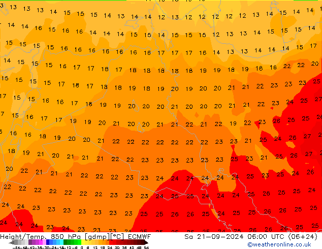 Z500/Rain (+SLP)/Z850 ECMWF sab 21.09.2024 06 UTC