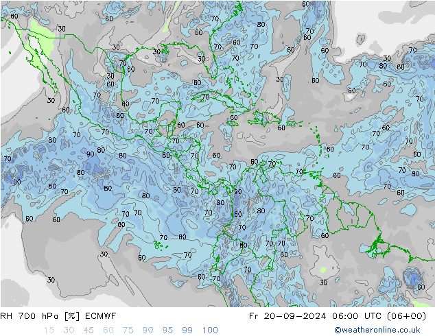 RH 700 hPa ECMWF pt. 20.09.2024 06 UTC