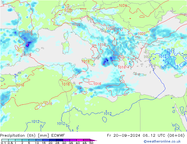 Z500/Rain (+SLP)/Z850 ECMWF пт 20.09.2024 12 UTC