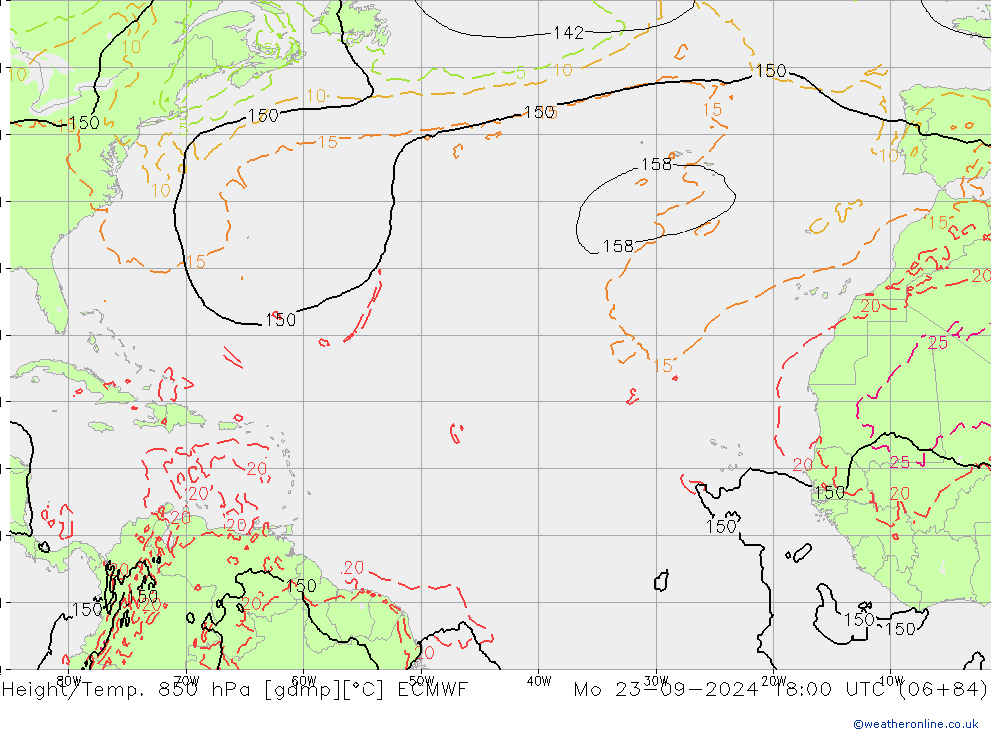 Z500/Rain (+SLP)/Z850 ECMWF Po 23.09.2024 18 UTC