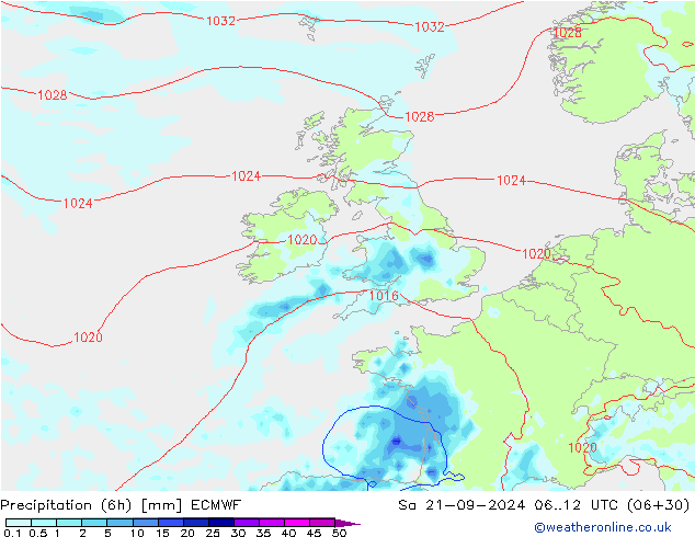 Z500/Rain (+SLP)/Z850 ECMWF Sa 21.09.2024 12 UTC