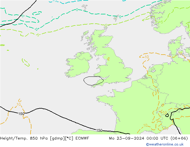 Z500/Rain (+SLP)/Z850 ECMWF Mo 23.09.2024 00 UTC