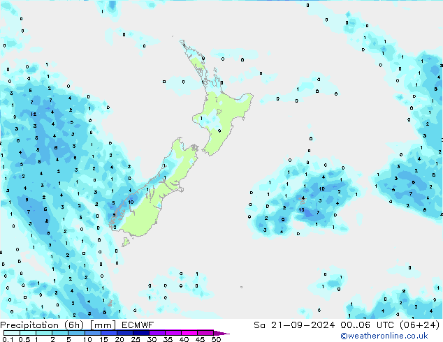 Z500/Rain (+SLP)/Z850 ECMWF сб 21.09.2024 06 UTC