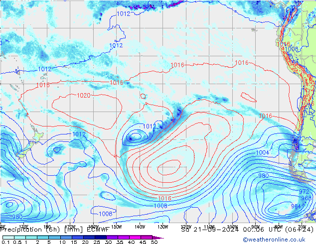 Z500/Rain (+SLP)/Z850 ECMWF  21.09.2024 06 UTC