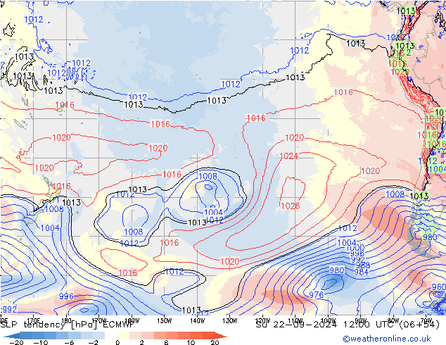 tendencja ECMWF nie. 22.09.2024 12 UTC