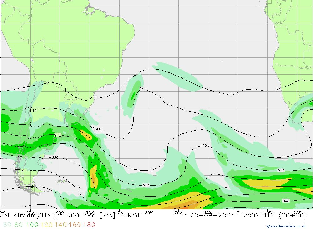 Courant-jet ECMWF ven 20.09.2024 12 UTC