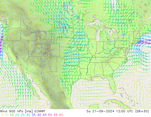 Wind 900 hPa ECMWF Sa 21.09.2024 12 UTC