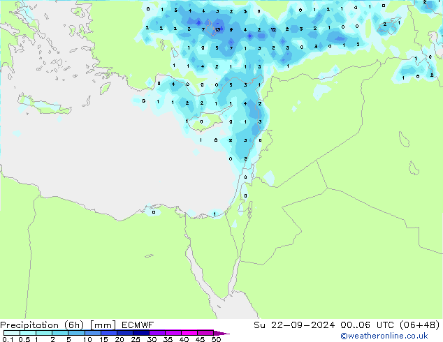 Z500/Regen(+SLP)/Z850 ECMWF zo 22.09.2024 06 UTC