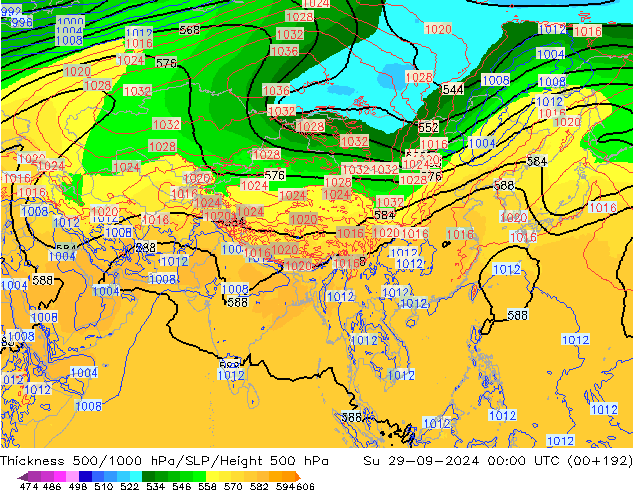 Thck 500-1000hPa ECMWF Su 29.09.2024 00 UTC