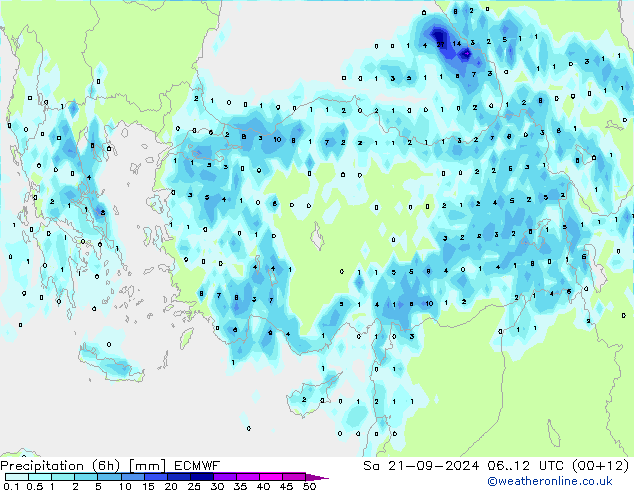 Z500/Regen(+SLP)/Z850 ECMWF za 21.09.2024 12 UTC