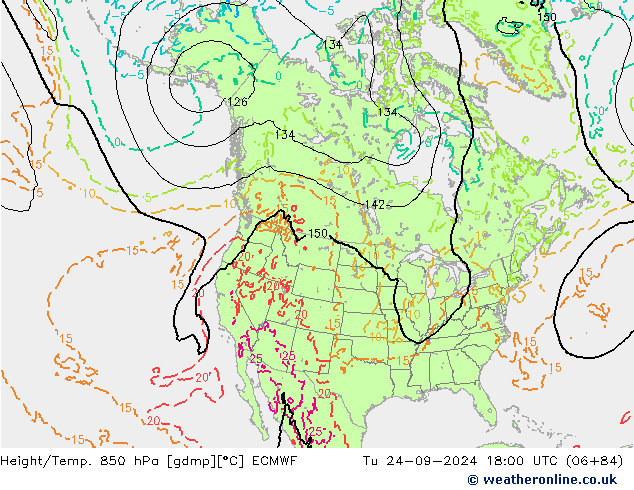 Z500/Rain (+SLP)/Z850 ECMWF Tu 24.09.2024 18 UTC