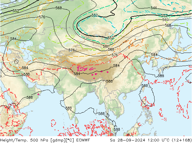 Z500/Rain (+SLP)/Z850 ECMWF So 28.09.2024 12 UTC