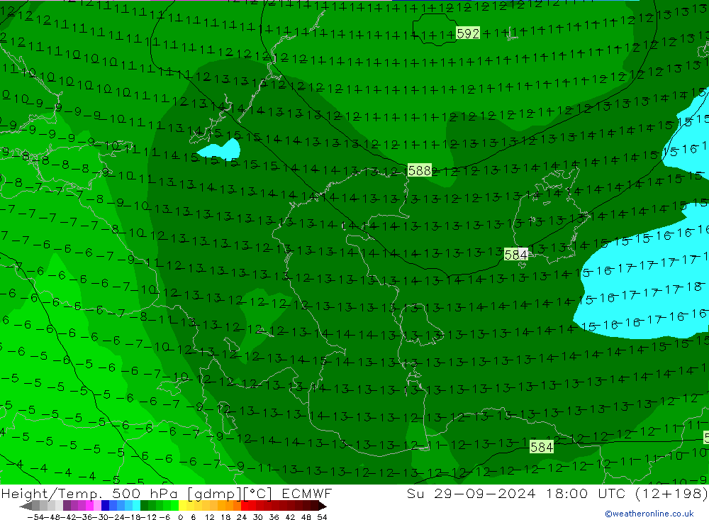 Z500/Regen(+SLP)/Z850 ECMWF zo 29.09.2024 18 UTC