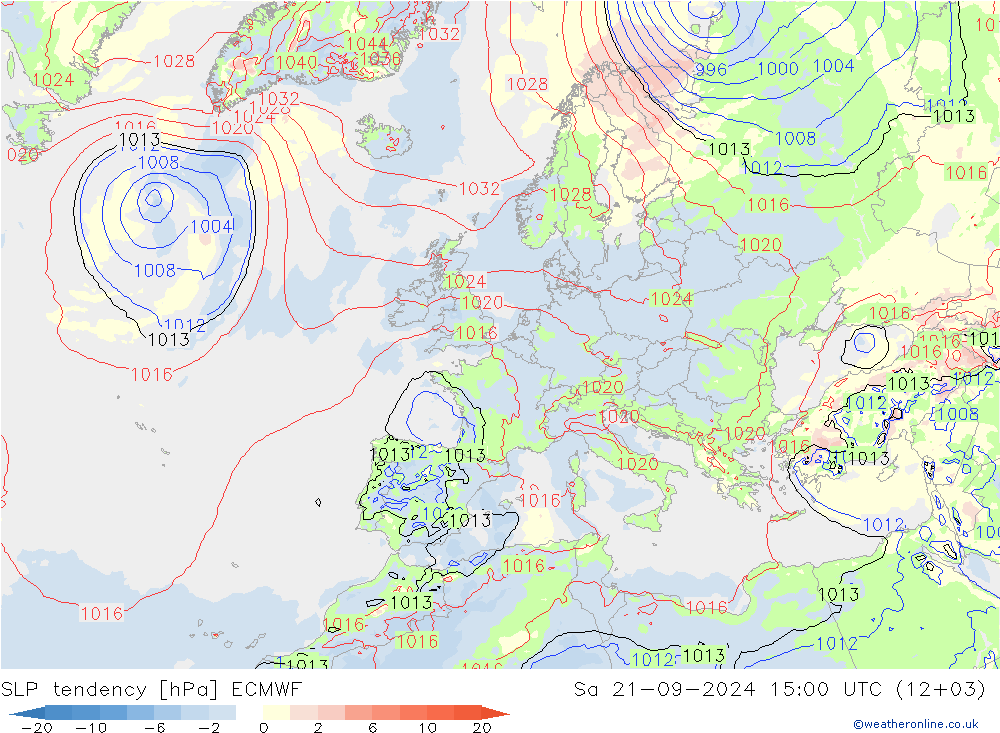 变压 ECMWF 星期六 21.09.2024 15 UTC