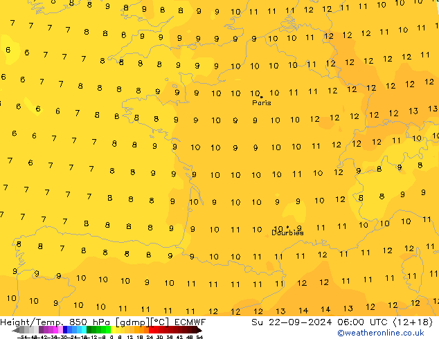 Z500/Rain (+SLP)/Z850 ECMWF Su 22.09.2024 06 UTC