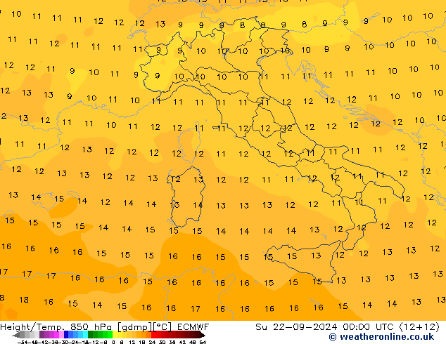 Z500/Rain (+SLP)/Z850 ECMWF Su 22.09.2024 00 UTC