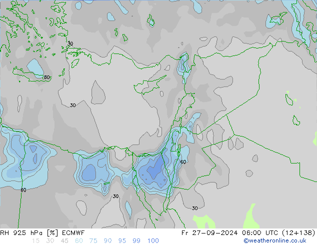 RV 925 hPa ECMWF vr 27.09.2024 06 UTC