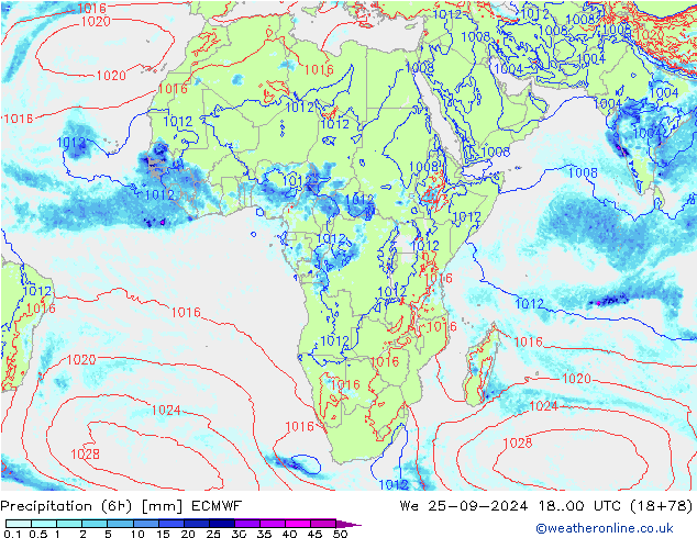 Z500/Rain (+SLP)/Z850 ECMWF St 25.09.2024 00 UTC