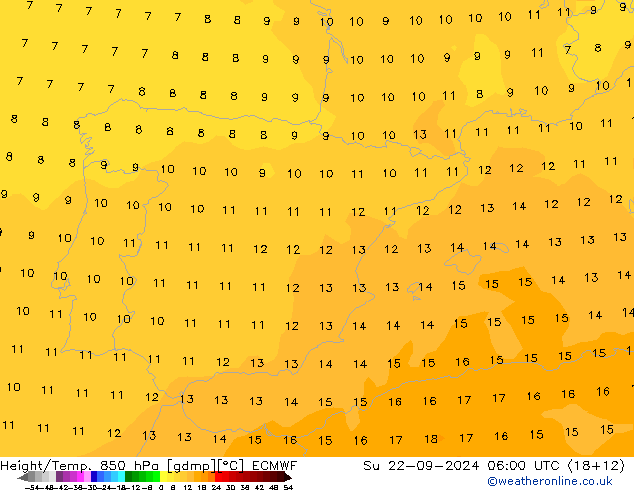 Z500/Regen(+SLP)/Z850 ECMWF zo 22.09.2024 06 UTC