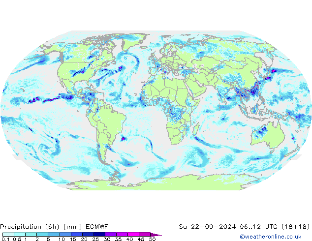 Z500/Rain (+SLP)/Z850 ECMWF So 22.09.2024 12 UTC