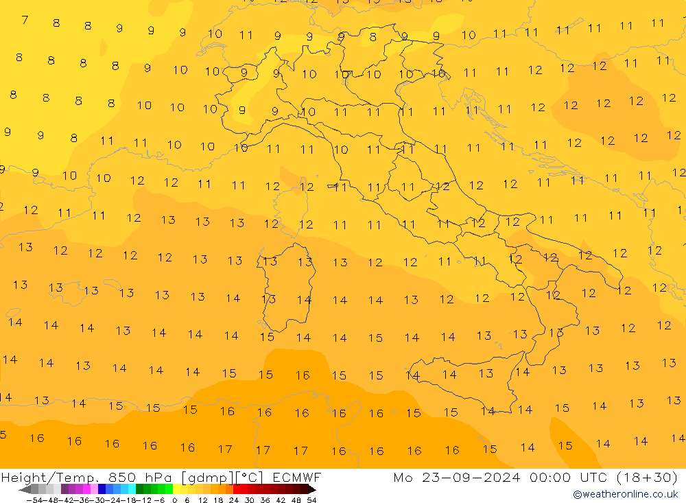 Z500/Regen(+SLP)/Z850 ECMWF ma 23.09.2024 00 UTC