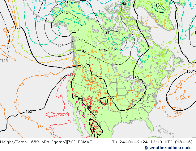 Z500/Rain (+SLP)/Z850 ECMWF mar 24.09.2024 12 UTC