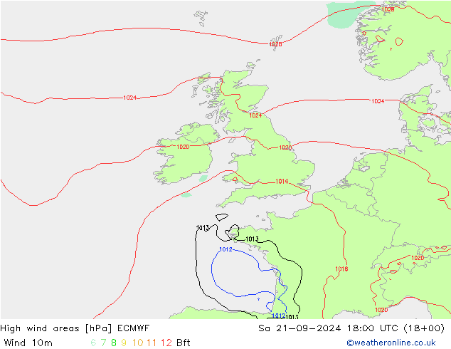 Sturmfelder ECMWF Sa 21.09.2024 18 UTC