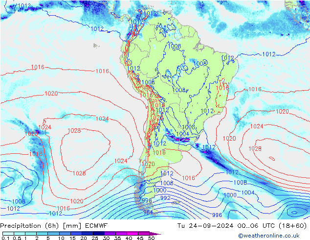 Z500/Rain (+SLP)/Z850 ECMWF mar 24.09.2024 06 UTC