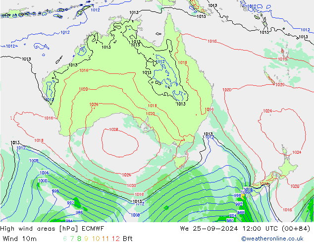 Sturmfelder ECMWF Mi 25.09.2024 12 UTC