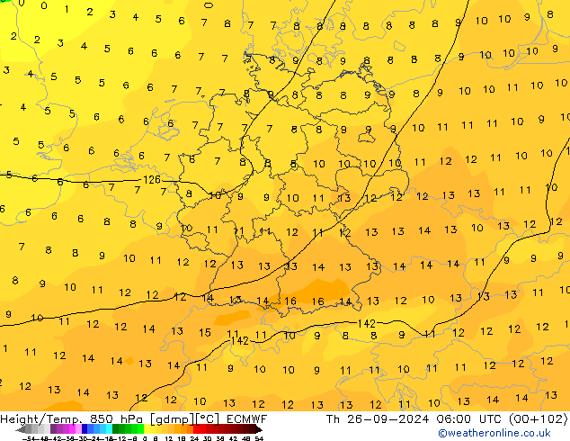 Z500/Regen(+SLP)/Z850 ECMWF do 26.09.2024 06 UTC