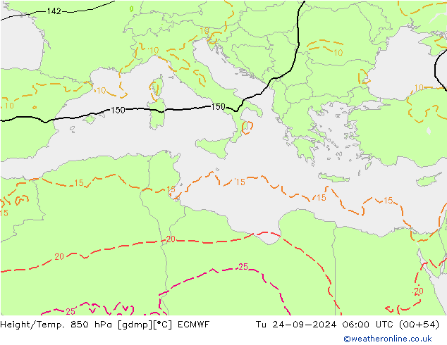 Z500/Rain (+SLP)/Z850 ECMWF Ter 24.09.2024 06 UTC