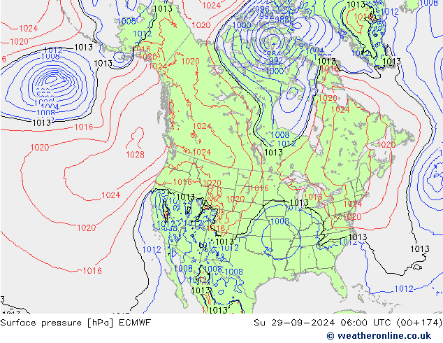 Bodendruck ECMWF So 29.09.2024 06 UTC