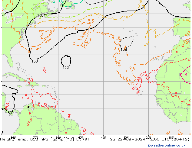 Z500/Regen(+SLP)/Z850 ECMWF zo 22.09.2024 12 UTC